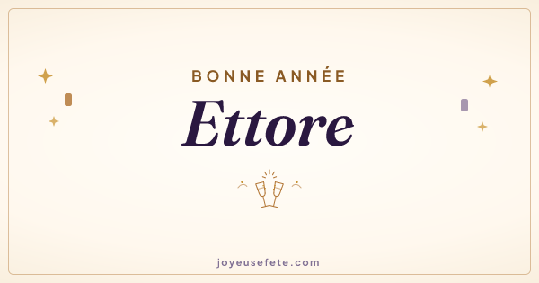 Image « Bonne année Ettore » au format large