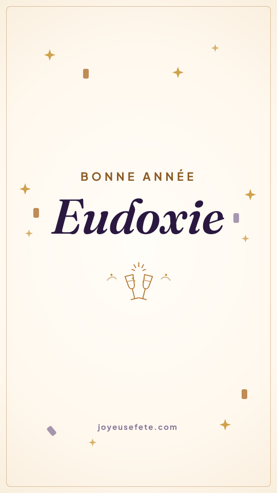 Image « Bonne année Eudoxie » au format story