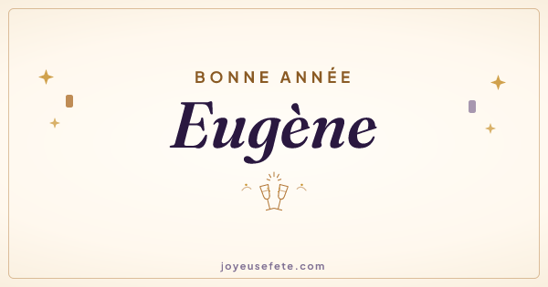 Image « Bonne année Eugène » au format large