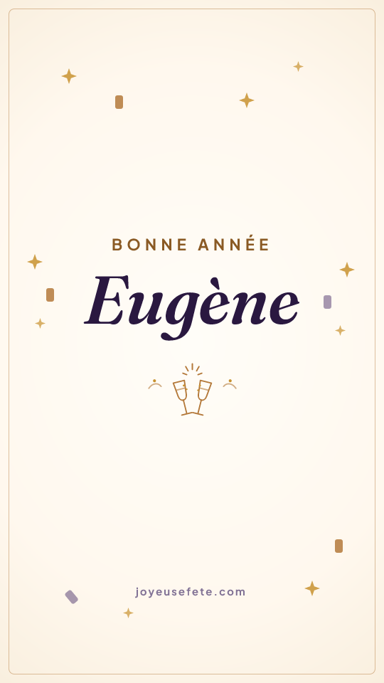 Image « Bonne année Eugène » au format story