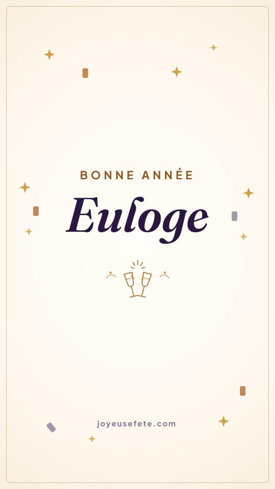 Image « Bonne année Euloge » au format story