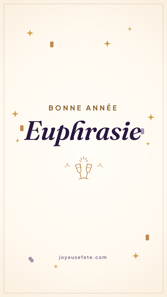 Image « Bonne année Euphrasie » au format story