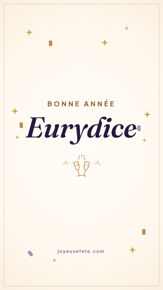 Image « Bonne année Eurydice » au format story