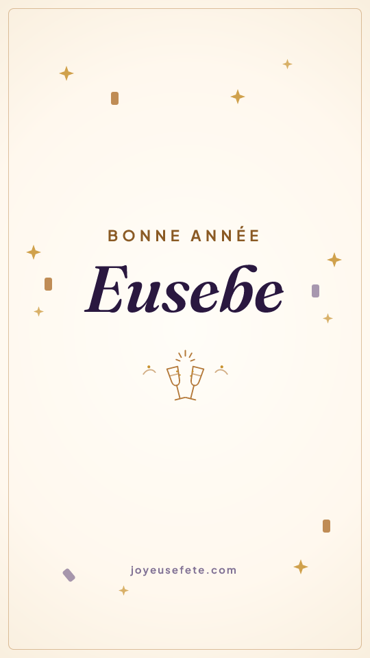 Image « Bonne année Eusebe » au format story