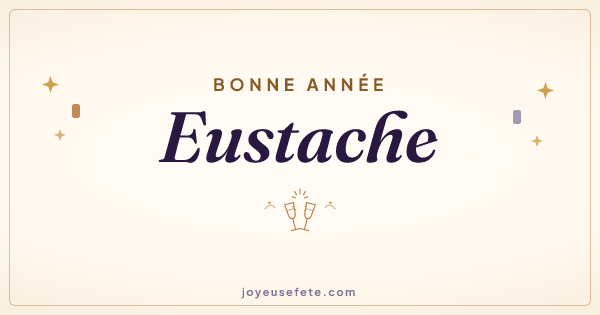 Image « Bonne année Eustache » au format large