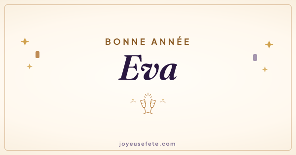 Image « Bonne année Eva » au format large