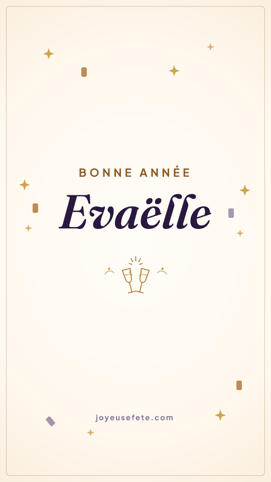 Image « Bonne année Evaëlle » au format story