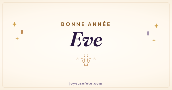 Image « Bonne année Eve » au format large