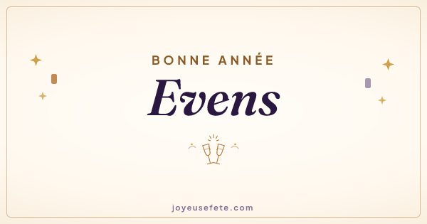 Image « Bonne année Evens » au format large