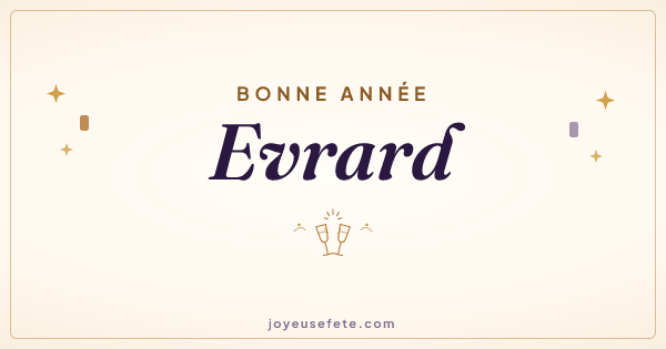 Image « Bonne année Evrard » au format large