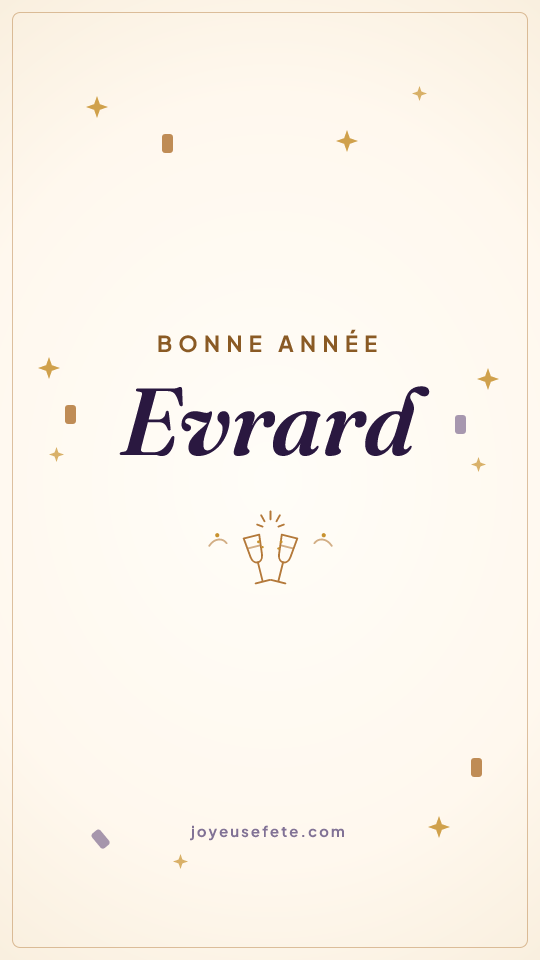 Image « Bonne année Evrard » au format story