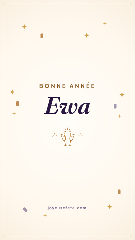 Image « Bonne année Ewa » au format story