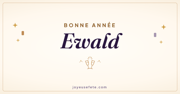 Image « Bonne année Ewald » au format large
