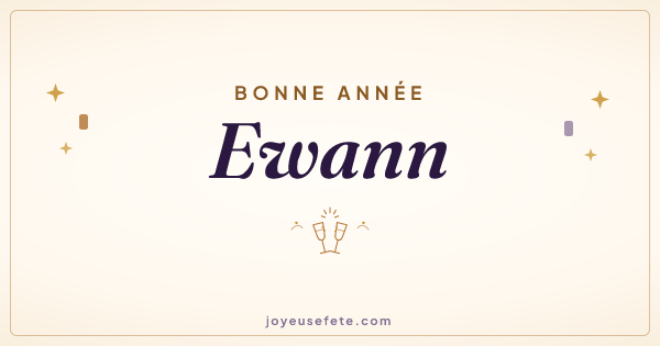 Image « Bonne année Ewann » au format large