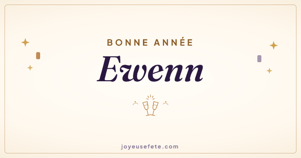 Image « Bonne année Ewenn » au format large