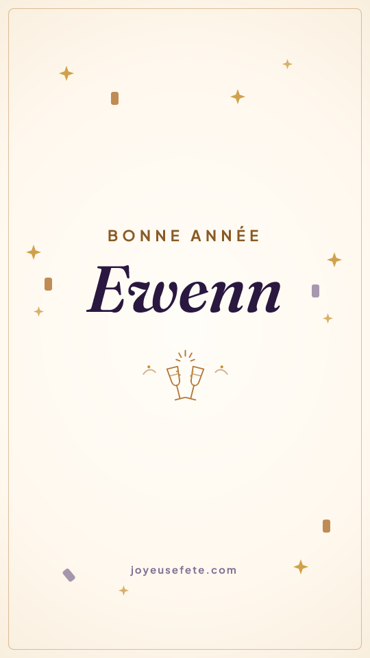 Image « Bonne année Ewenn » au format story