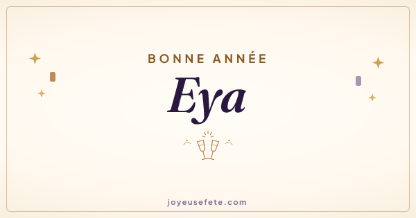 Image « Bonne année Eya » au format large