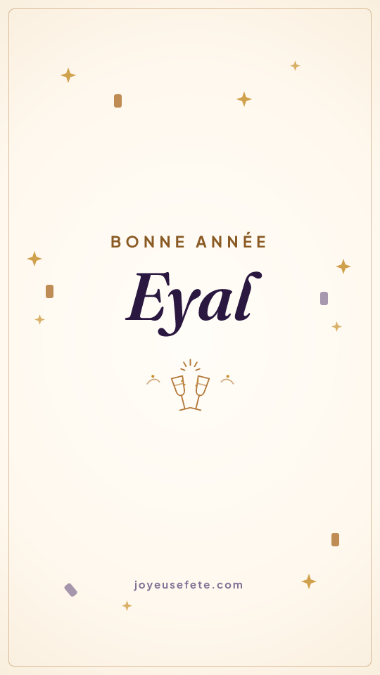 Image « Bonne année Eyal » au format story