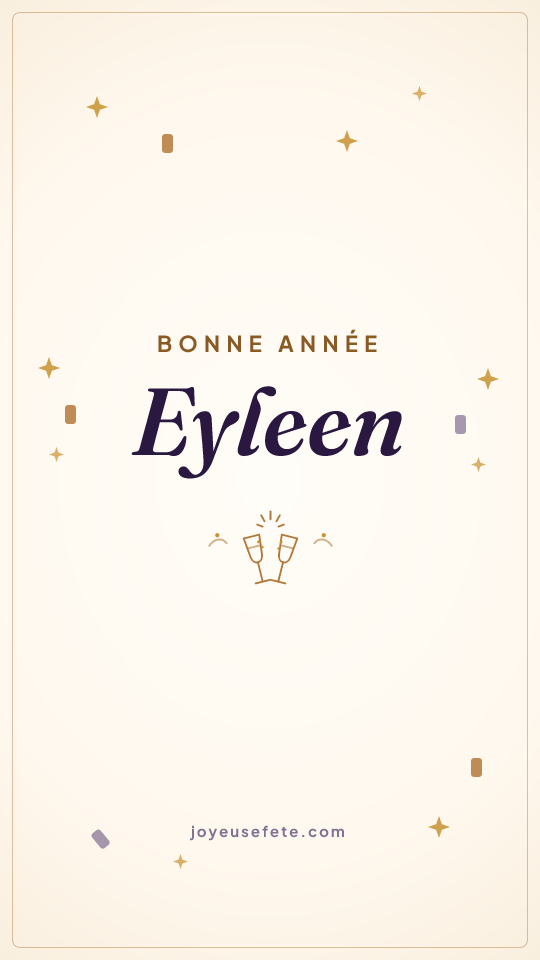 Image « Bonne année Eyleen » au format story