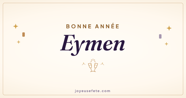 Image « Bonne année Eymen » au format large