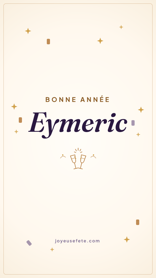 Image « Bonne année Eymeric » au format story