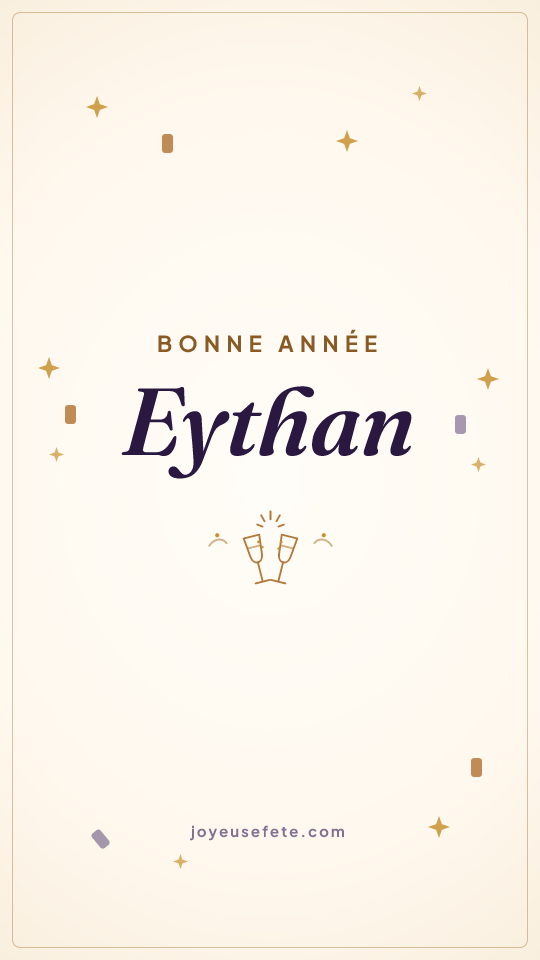 Image « Bonne année Eythan » au format story