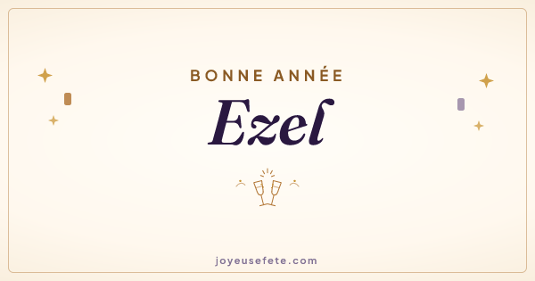 Image « Bonne année Ezel » au format large