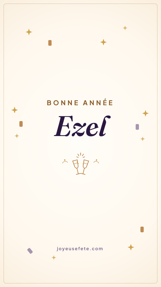 Image « Bonne année Ezel » au format story