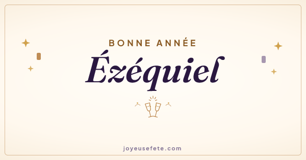 Image « Bonne année Ézéquiel » au format large