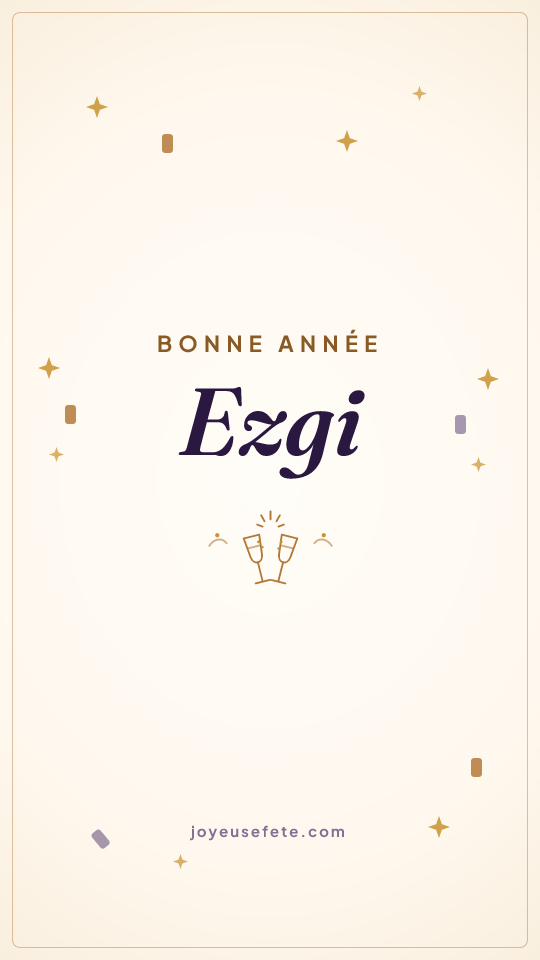 Image « Bonne année Ezgi » au format story