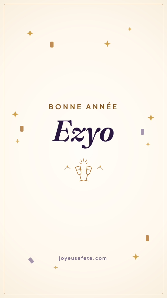 Image « Bonne année Ezyo » au format story