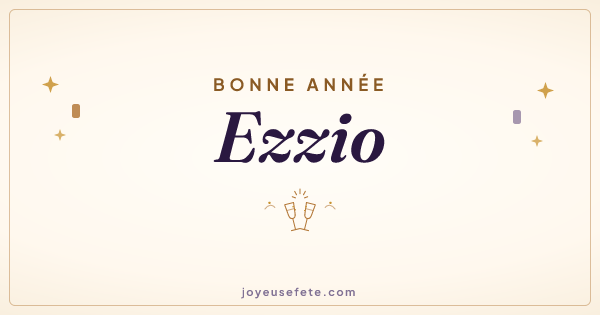 Image « Bonne année Ezzio » au format large