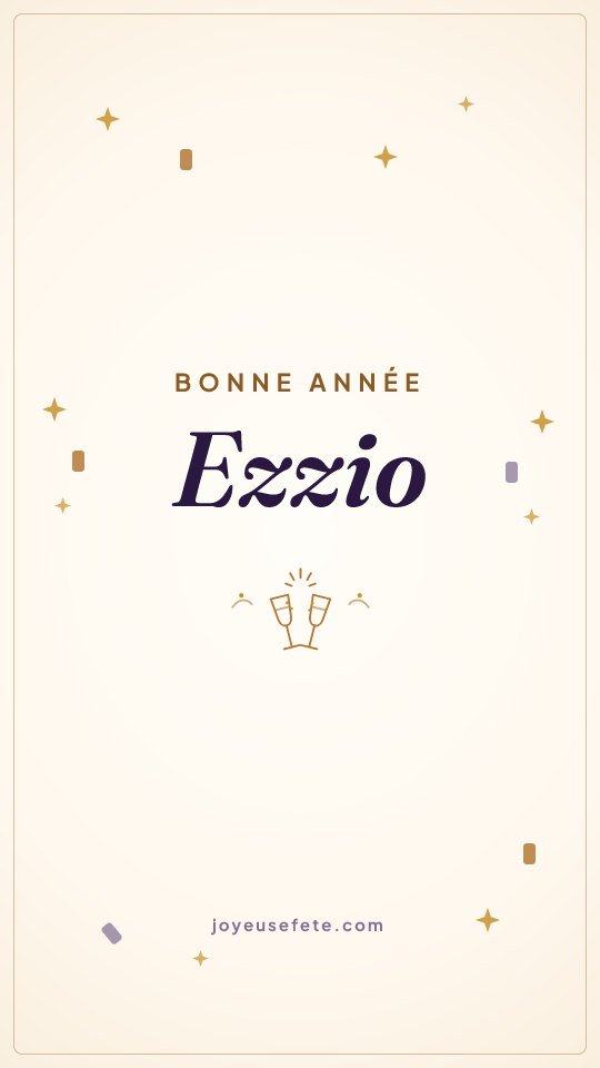 Image « Bonne année Ezzio » au format story
