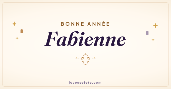 Image « Bonne année Fabienne » au format large