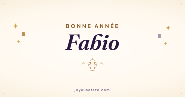 Image « Bonne année Fabio » au format large