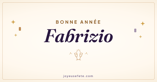 Image « Bonne année Fabrizio » au format large