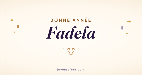 Image « Bonne année Fadela » au format large