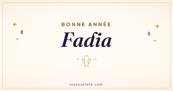 Image « Bonne année Fadia » au format large