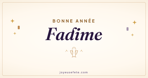 Image « Bonne année Fadime » au format large