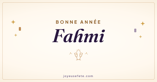 Image « Bonne année Fahmi » au format large