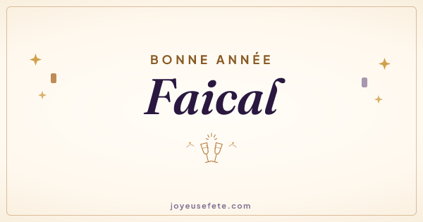Image « Bonne année Faical » au format large