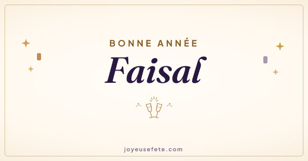 Image « Bonne année Faisal » au format large