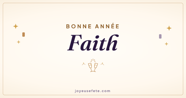 Image « Bonne année Faith » au format large