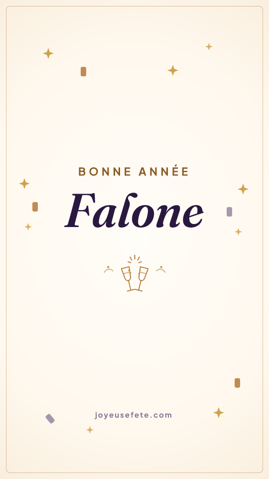 Image « Bonne année Falone » au format story