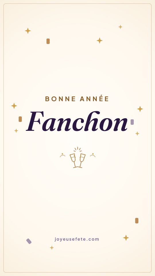 Image « Bonne année Fanchon » au format story