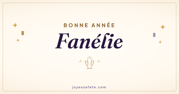 Image « Bonne année Fanélie » au format large