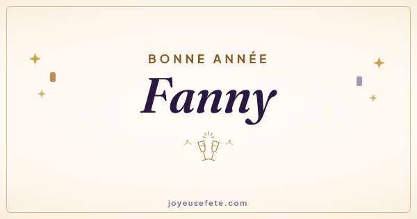 Image « Bonne année Fanny » au format large