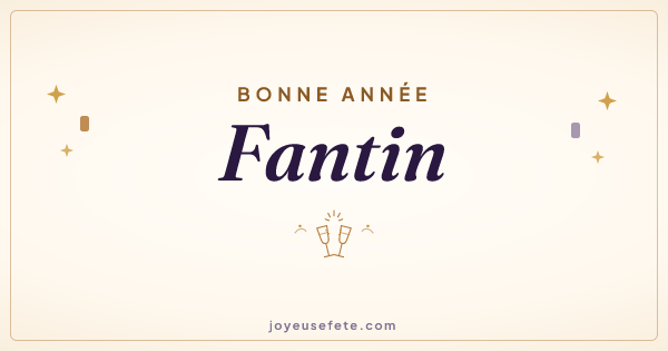 Image « Bonne année Fantin » au format large