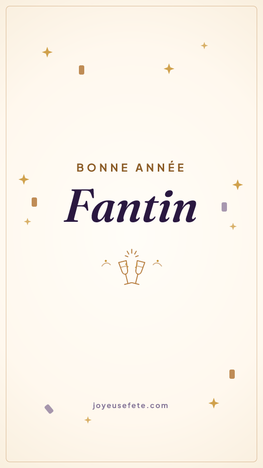 Image « Bonne année Fantin » au format story