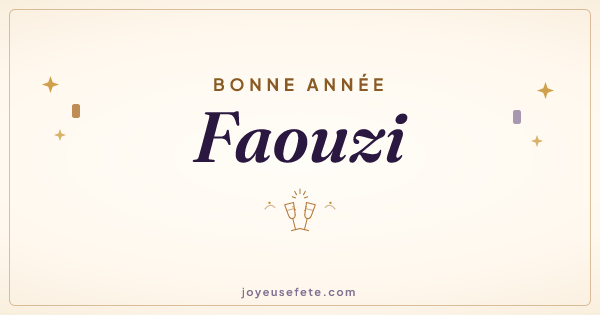 Image « Bonne année Faouzi » au format large